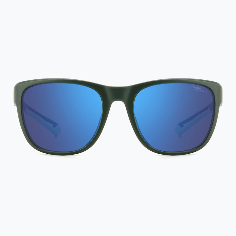Окуляри сонцезахисні Polaroid PLD 7051/S matte green/blue mirror polarized high contrast 3