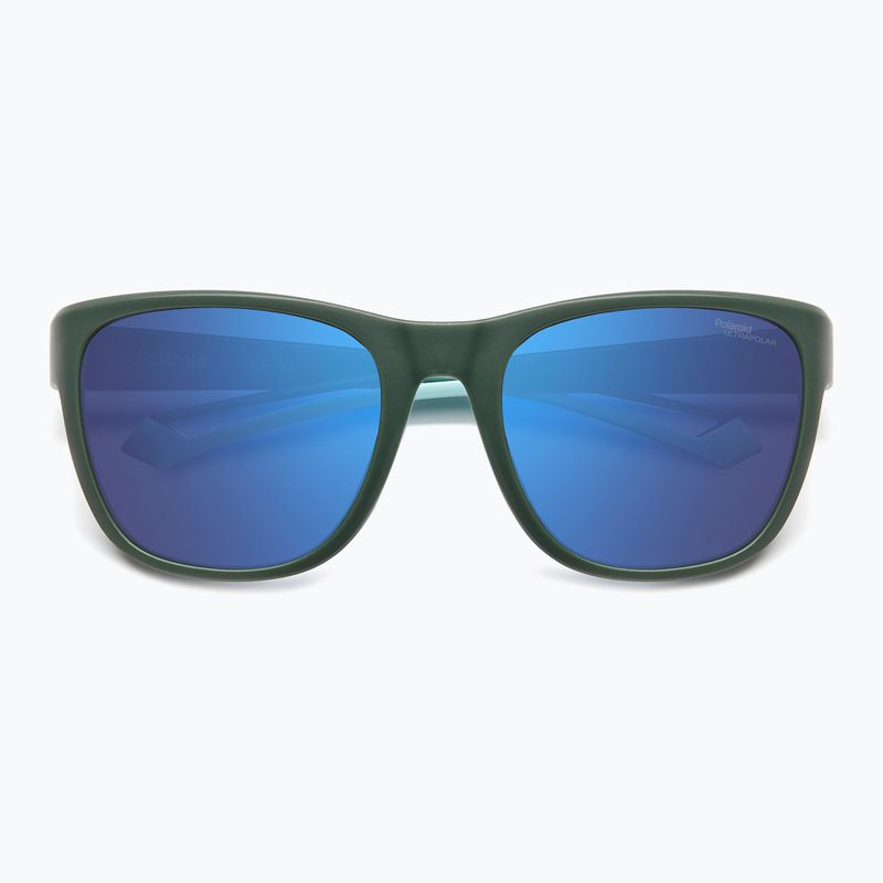Окуляри сонцезахисні Polaroid PLD 7051/S matte green/blue mirror polarized high contrast 4