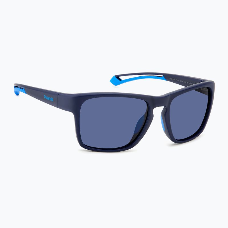 Окуляри сонцезахисні чоловічі Polaroid PLD 7052/S matte blue/blue polarized high contrast