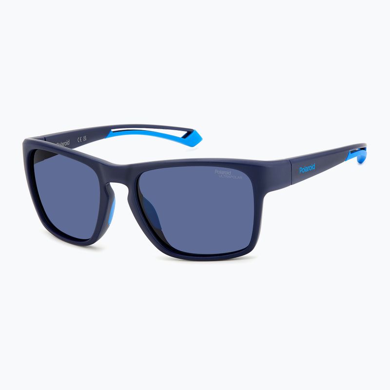 Окуляри сонцезахисні чоловічі Polaroid PLD 7052/S matte blue/blue polarized high contrast 2