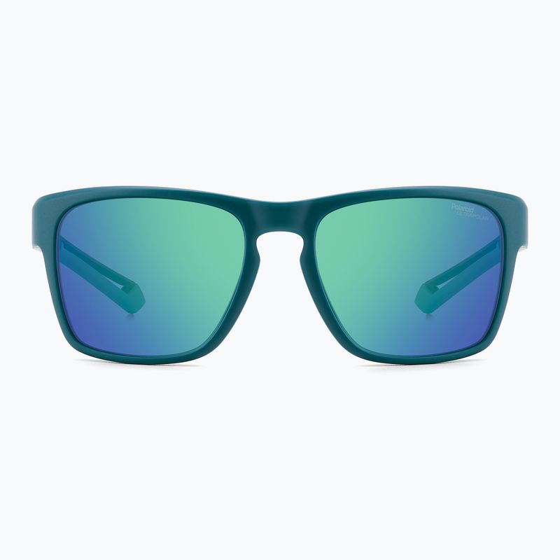 Окуляри сонцезахисні чоловічі Polaroid PLD 7052/S matte teal/green mirror polarized high contrast 3