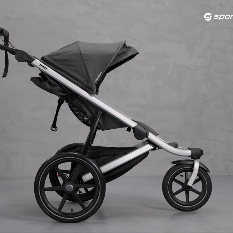 Коляска дитяча для бігуThule Urban Glide 2 сіра 10101950 12