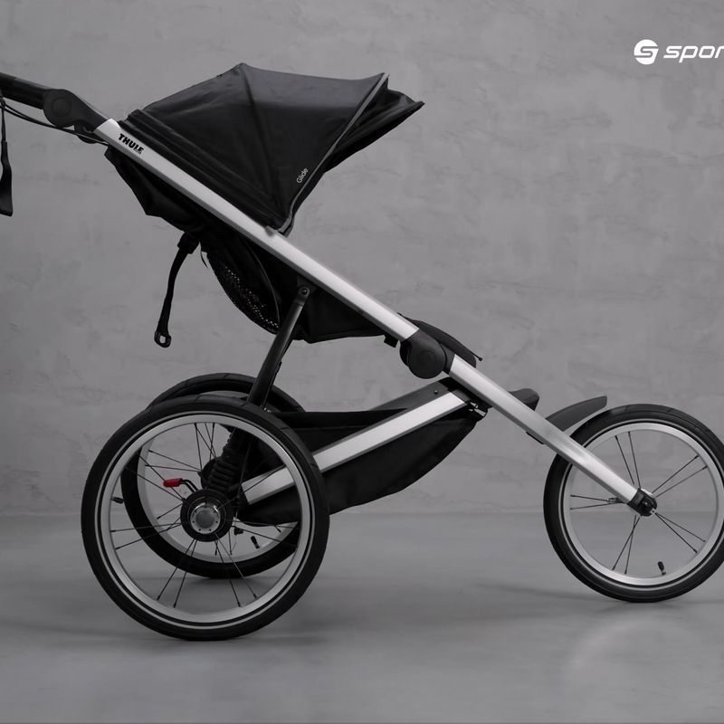Коляска дитяча для бігу Thule Glide 2 Jet чорна 10101952 14
