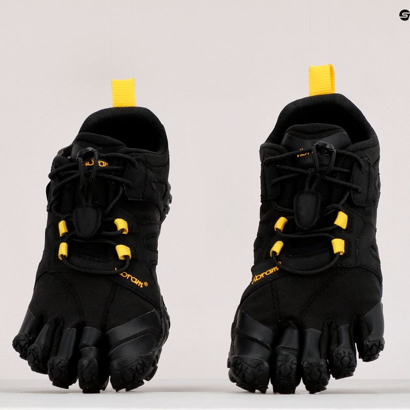 Кросівки для бігу жіночі Vibram Fivefingers V-Trail 2.0 black/yellow 9