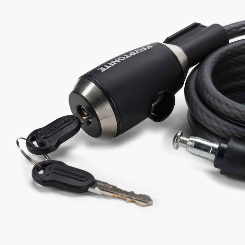 Замок велосипедний Kryptonite KryptoFlex 1018 Key Cable чорний 3