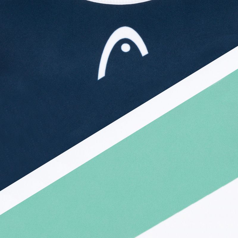 Футболка тенісна дитяча HEAD Agility біло-зелена 816132 3