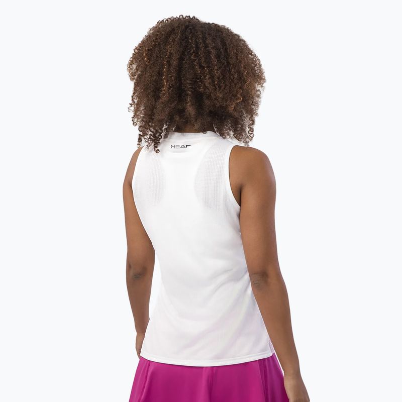 Жіноча тенісна майка HEAD Performance яскраво-рожева/принт перфектна 3