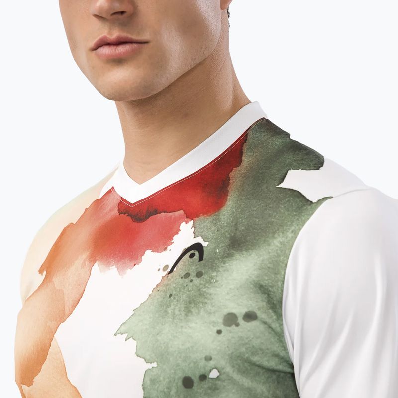 Чоловіча тенісна сорочка HEAD з принтом Topspin vision/помаранчева 4