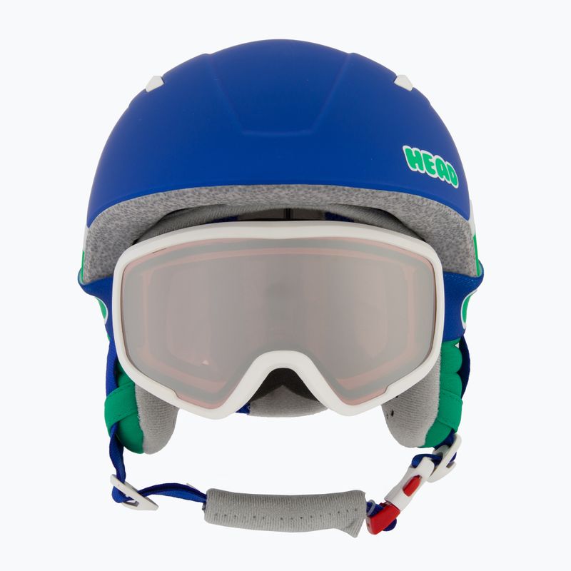Шолом гірськолижний дитячий HEAD Mojo Set + Gogle Jr blue/green/silver red 2