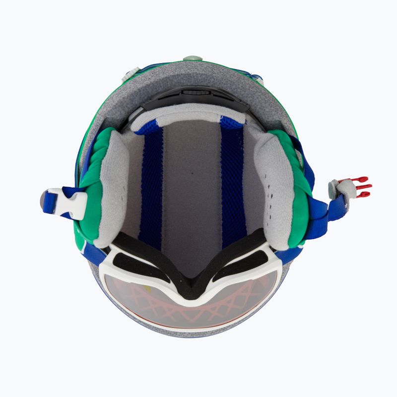 Шолом гірськолижний дитячий HEAD Mojo Set + Gogle Jr blue/green/silver red 5