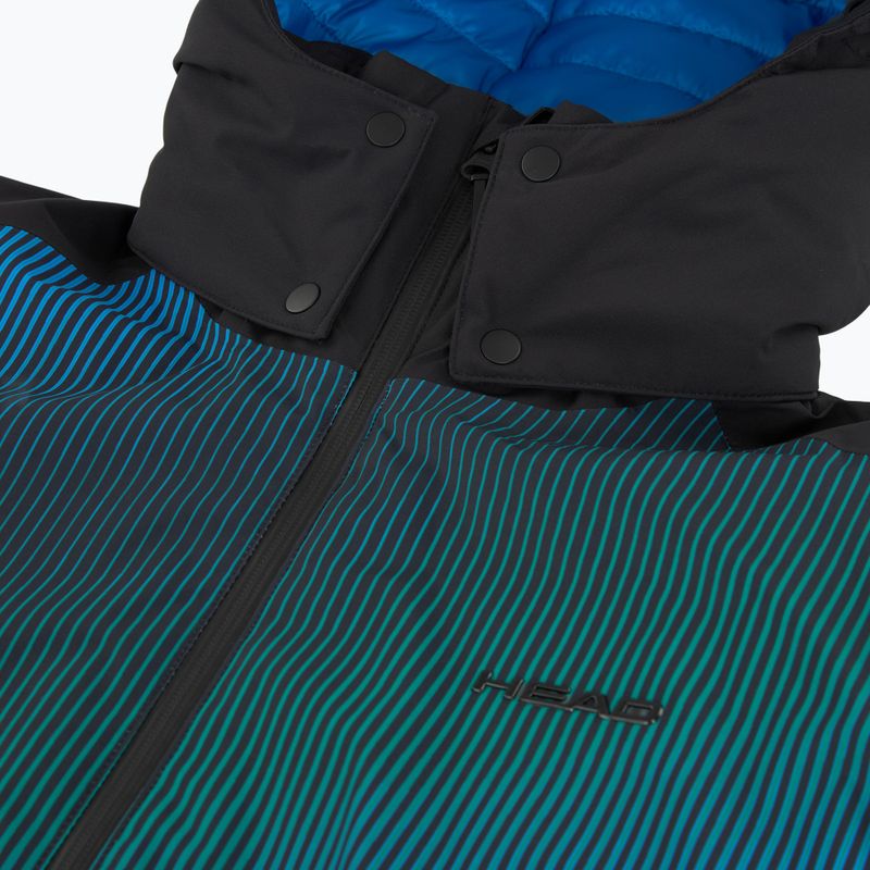 Куртка лижна чоловіча HEAD Supershape II print/ocean blue 3