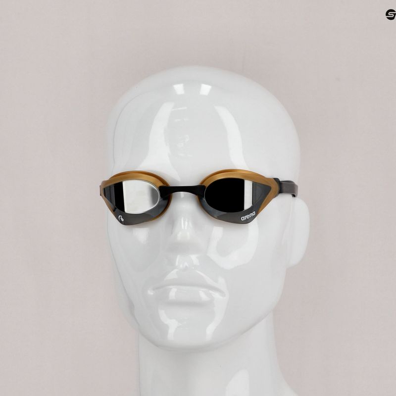 Окуляри для плавання Arena Cobra Core Swipe Mirror silver/gold 3