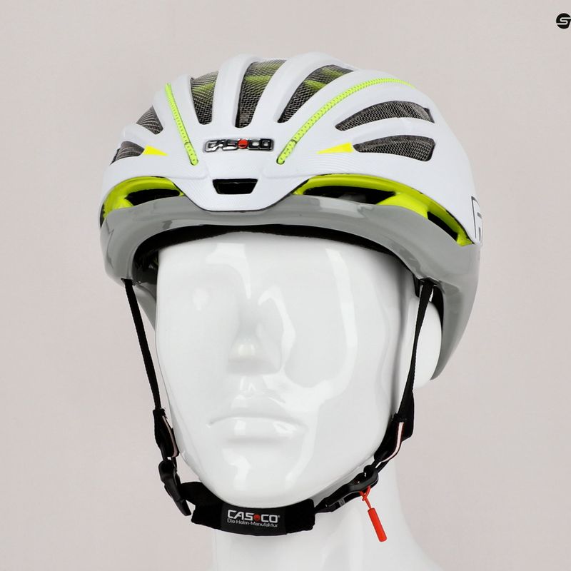 Шолом велосипедний CASCO Speedairo 2 RS sand/white neon 10