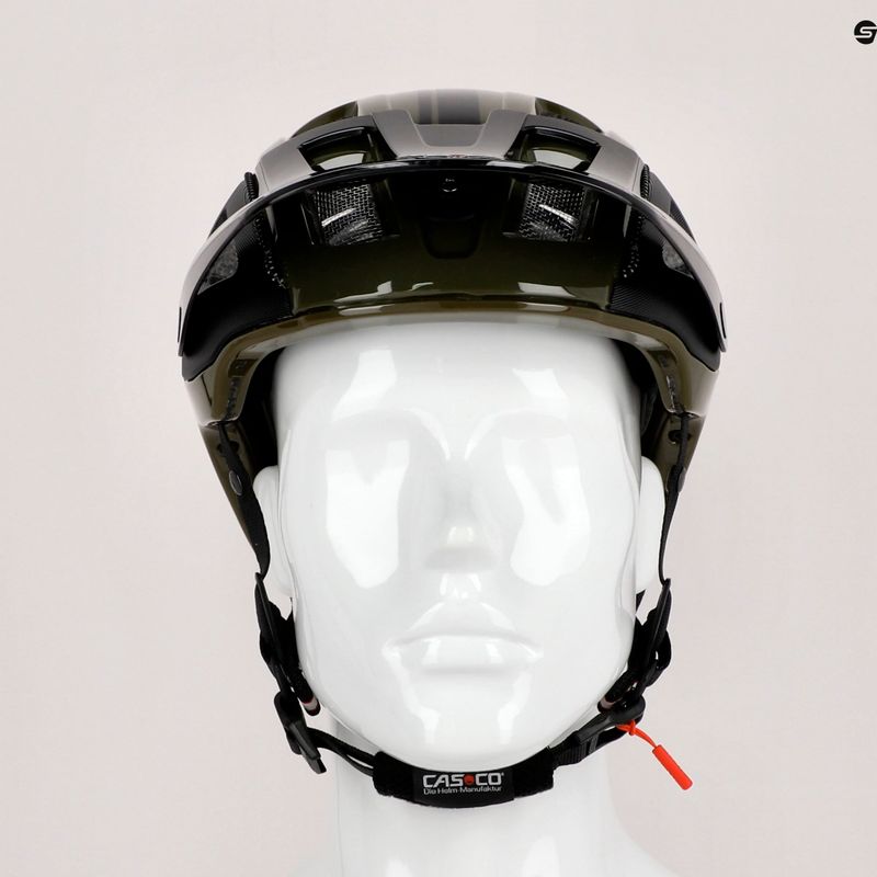 Шолом велосипедний CASCO MTBE 2 black/olive matt 9