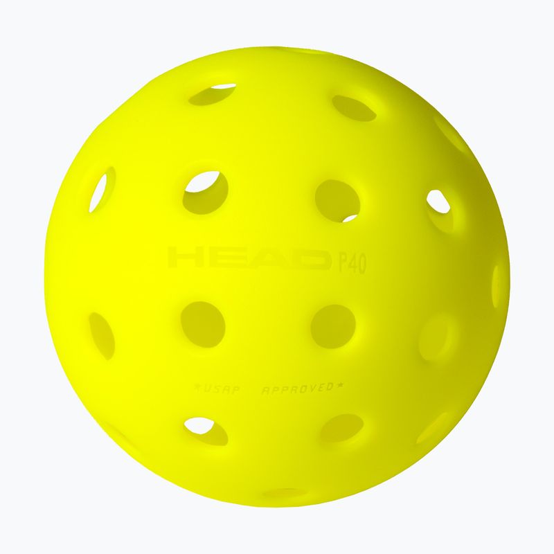 М'ячі для піклбол HEAD 3B Pro 40 3 шт. yellow 2