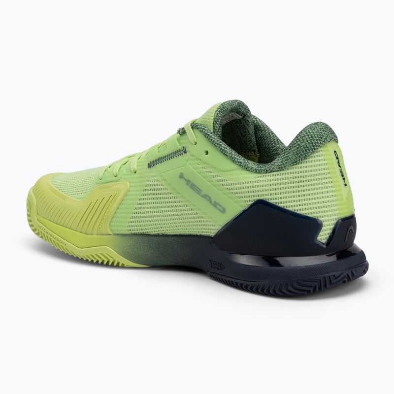 Кросівки тенісні чоловічі HEAD Sprint Pro 4.0 Clay lime/ navy 3