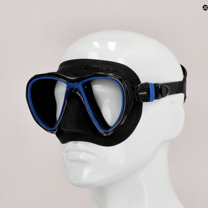 Маска для дайвінгу Cressi Quantum black/blue 7