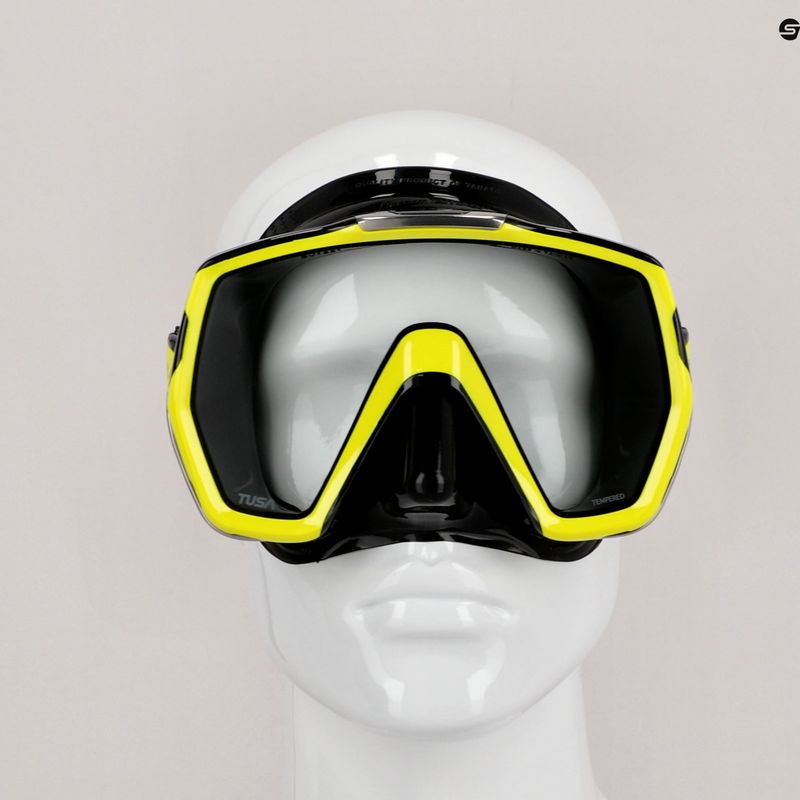 Маска для дайвінгу TUSA Freedom Hd Mask чорно-жовта M-1001 7