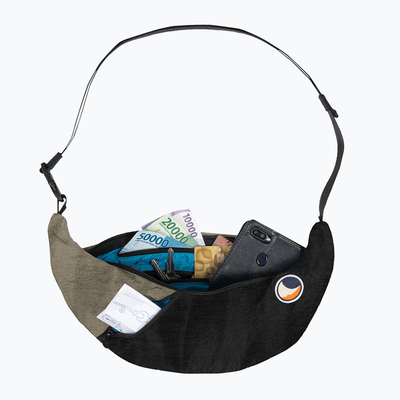 Сумка через плече Ticket To The Moon Upcycled Sling black/natural beige 2