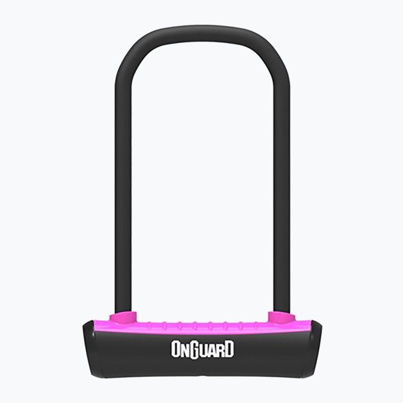 Замок велосипедний OnGuard Neon 8152PN U-Lock black/pink