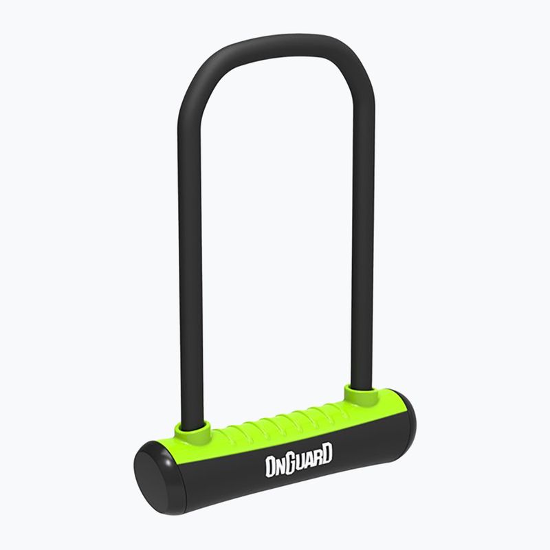 Велосипедний замок OnGuard Neon 8155GR U-Lock чорний/зелений 2
