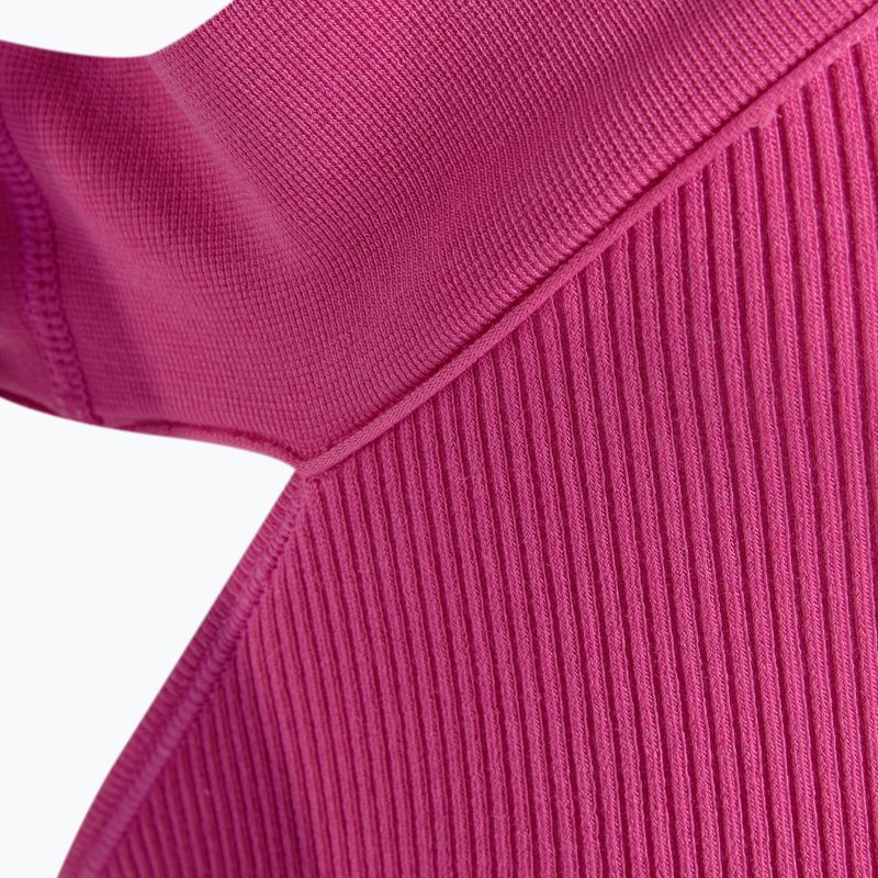 Топ жіночий adidas Ribbed Active Seamless Halter Bralette 3D semi lucid fuchsia 4