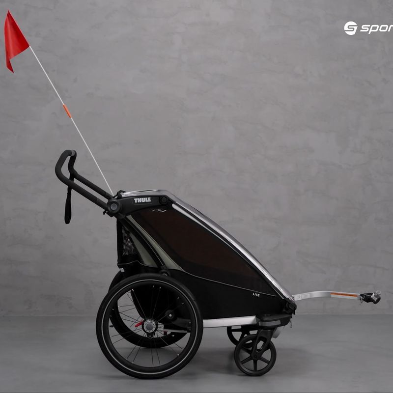 Причіп велосипедний двомісний Thule Chariot Lite зелений 10203022 10