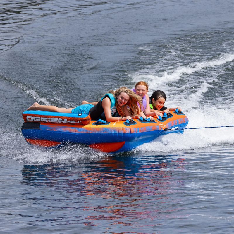 Плюшка для буксирування O'Brien Heli 3 Boat Tube Orange / Blue 9