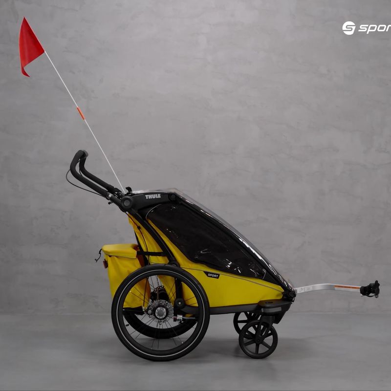 Причіп велосипедний одномісний  Thule Chariot Sport 1 жовтий 10201022 11