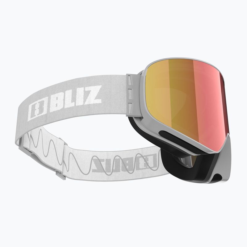 Окуляри гірськолижні Bliz Flow matt light grey/brown red multi/pink 4