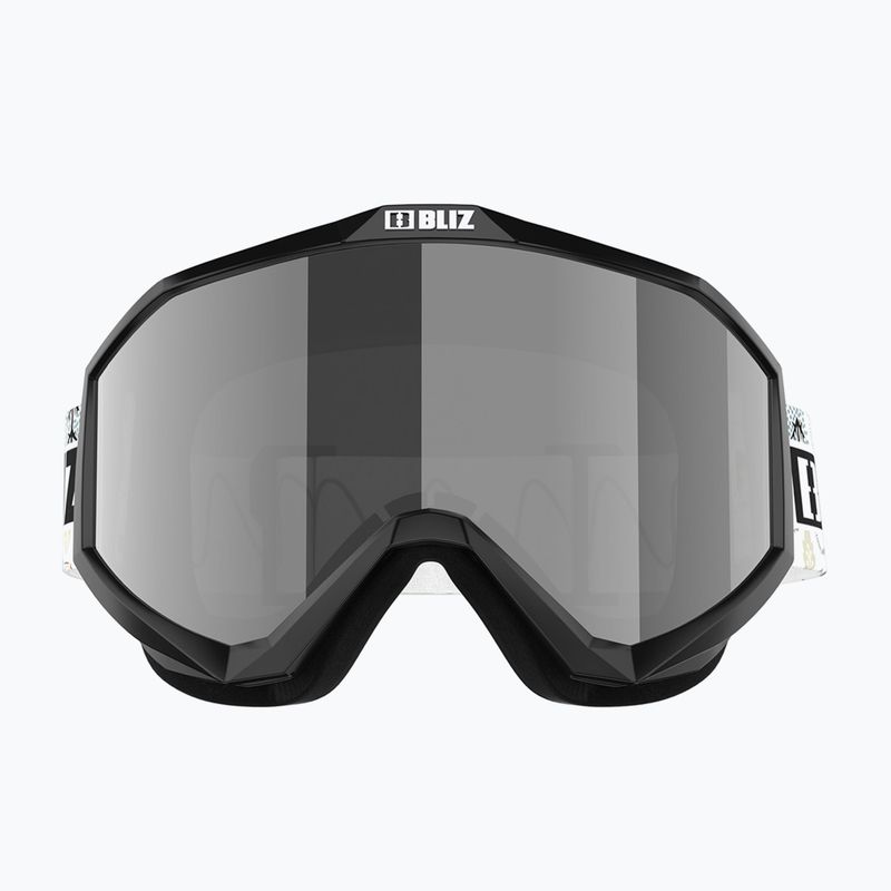Окуляри гірськолижні дитячі Bliz Liner Jr black white logo/brown&silver mirror 2
