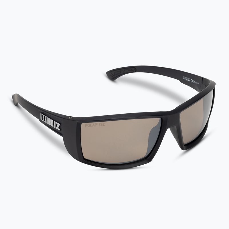 Велосипедні дзеркальні окуляри Bliz Drift Polarized S3 матовий чорний/коричневий сріблястий