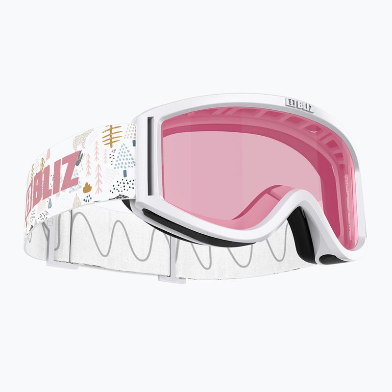 Окуляри гірськолижні дитячі Bliz Pixie Jr white/pink