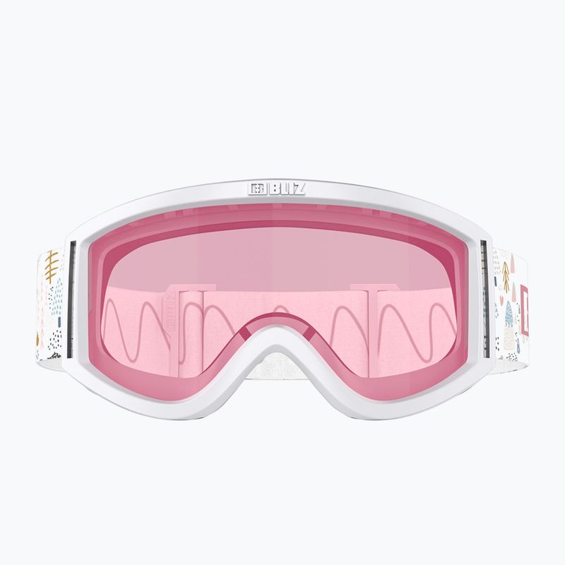 Окуляри гірськолижні дитячі Bliz Pixie Jr white/pink 2