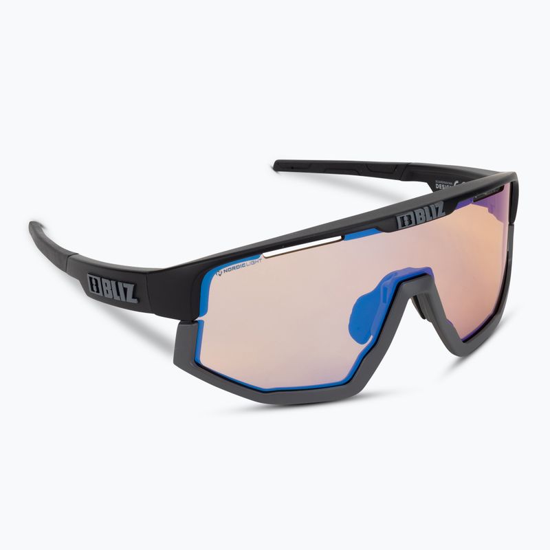 Велосипедні окуляри Bliz Vision Nano Optics Nordic Light S2 матові чорні/світло-коралові/помаранчево-сині 2