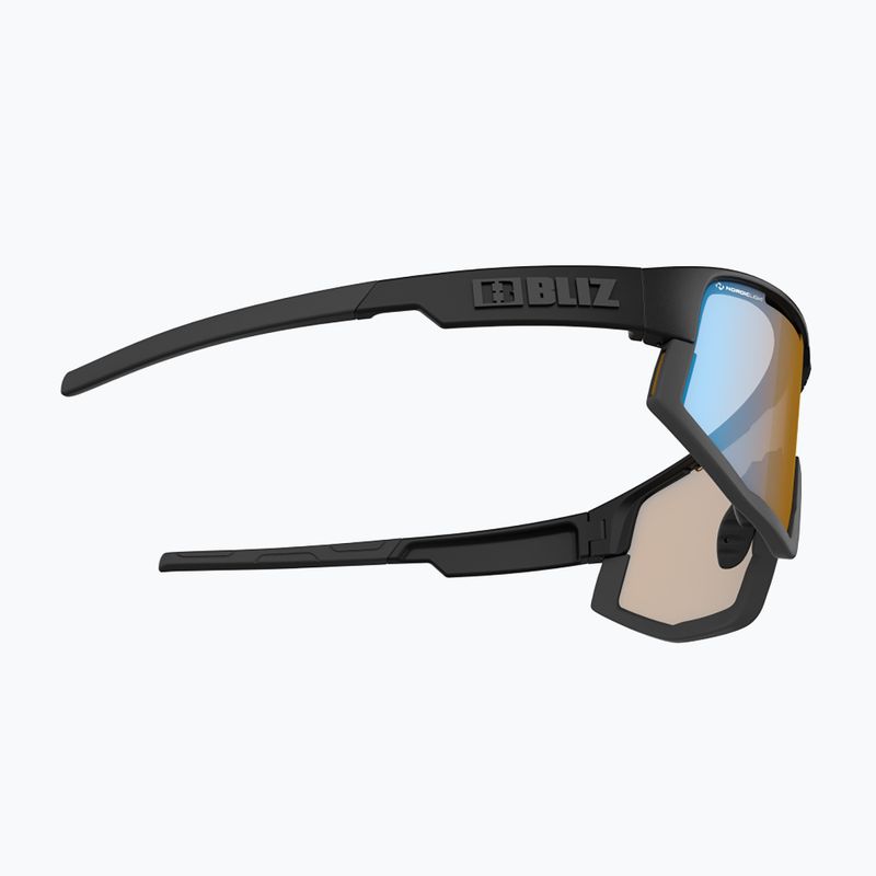 Велосипедні окуляри Bliz Vision Nano Optics Nordic Light S2 матові чорні/світло-коралові/помаранчево-сині 6