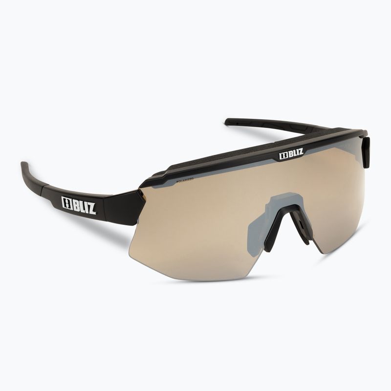 Велосипедні окуляри Bliz Breeze Polarized S3+S2 матові чорні/коричнево-сріблясті дзеркальні/основні помаранчеві 2