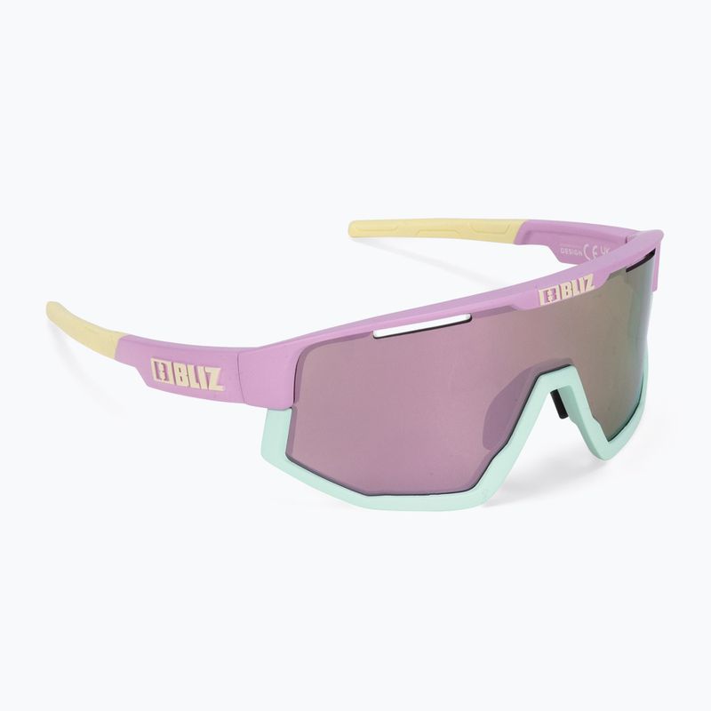 Окуляри сонцезахисні Bliz Fusion matt pastel purple yellow logo/brown pink multi 2