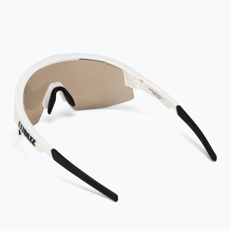 Окуляри велосипедні Bliz Matrix Nano Optics Photochromic matt white/brown blue multi 2