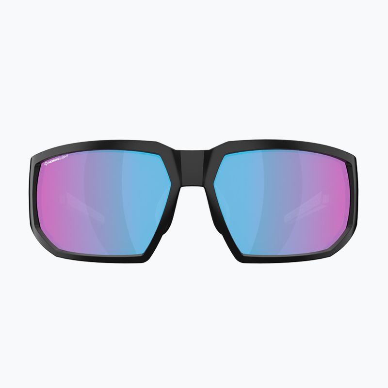 Велосипедні окуляри Bliz Arrow Nano Optics Nordic Light S2 матові чорні/бегонія/фіолетово-сині мульти 4