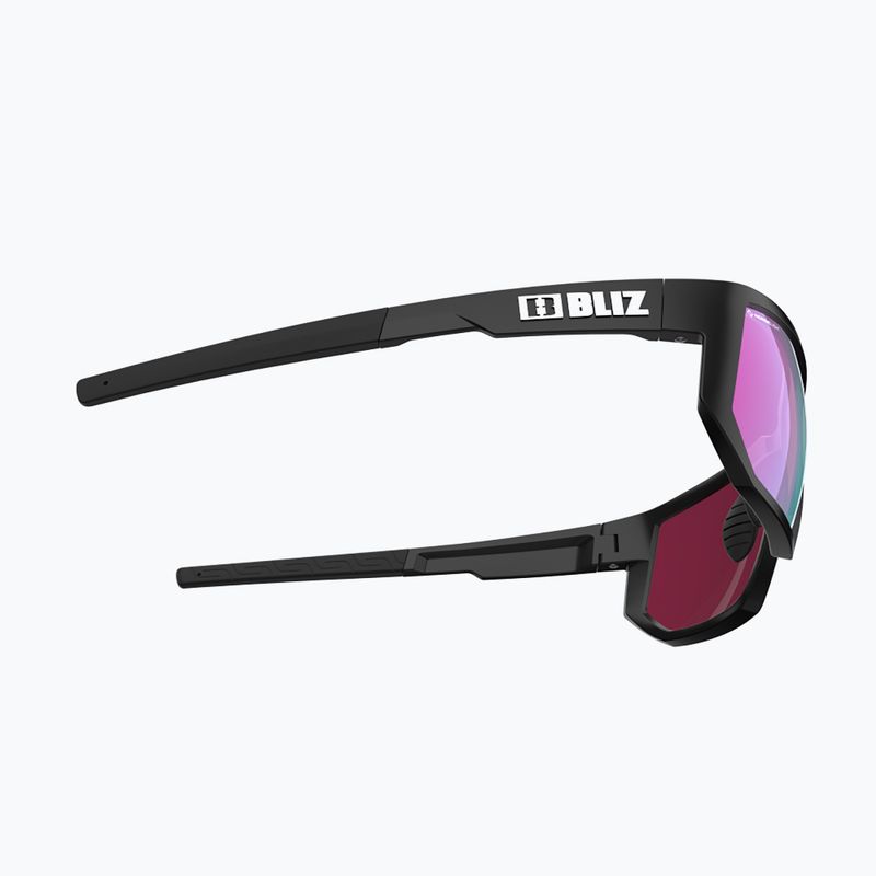 Велосипедні окуляри Bliz Arrow Nano Optics Nordic Light S2 матові чорні/бегонія/фіолетово-сині мульти 5