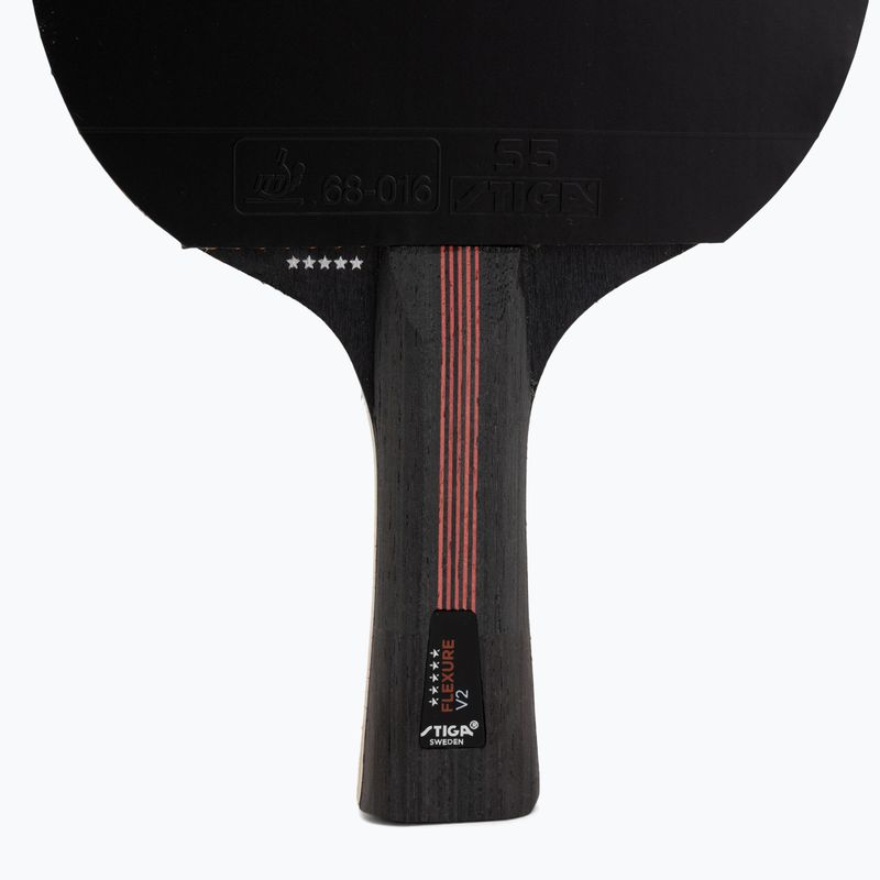 Ракетка для настільного тенісу STIGA Flexure V2 5-Star black/red 4