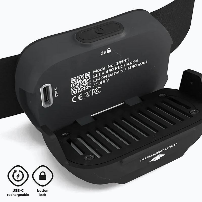 Ліхтар налобний Silva Seek 600 Recharge Midnight black 6