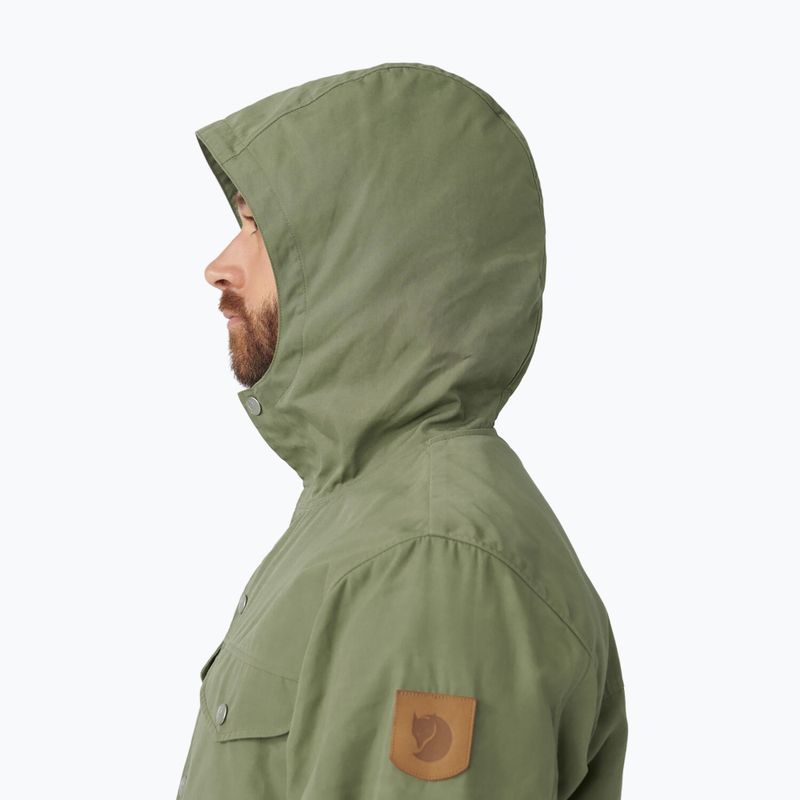 Куртка вітрозахисна чоловіча Fjällräven Greenland green 4