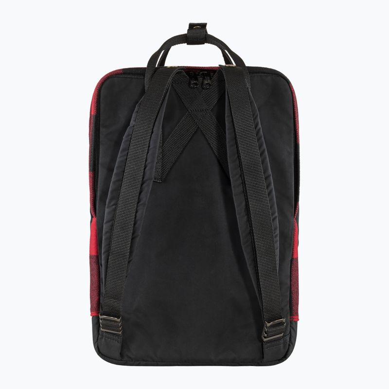 Рюкзак Fjällräven Kanken Re-Wool Laptop 15" red/black 2
