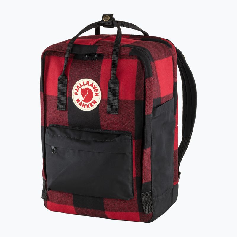 Рюкзак Fjällräven Kanken Re-Wool Laptop 15" red/black 3