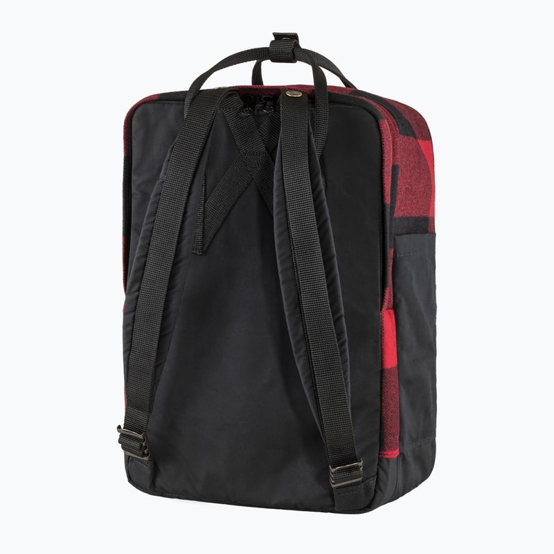 Рюкзак Fjällräven Kanken Re-Wool Laptop 15" red/black 4