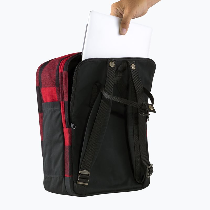 Рюкзак Fjällräven Kanken Re-Wool Laptop 15" red/black 5