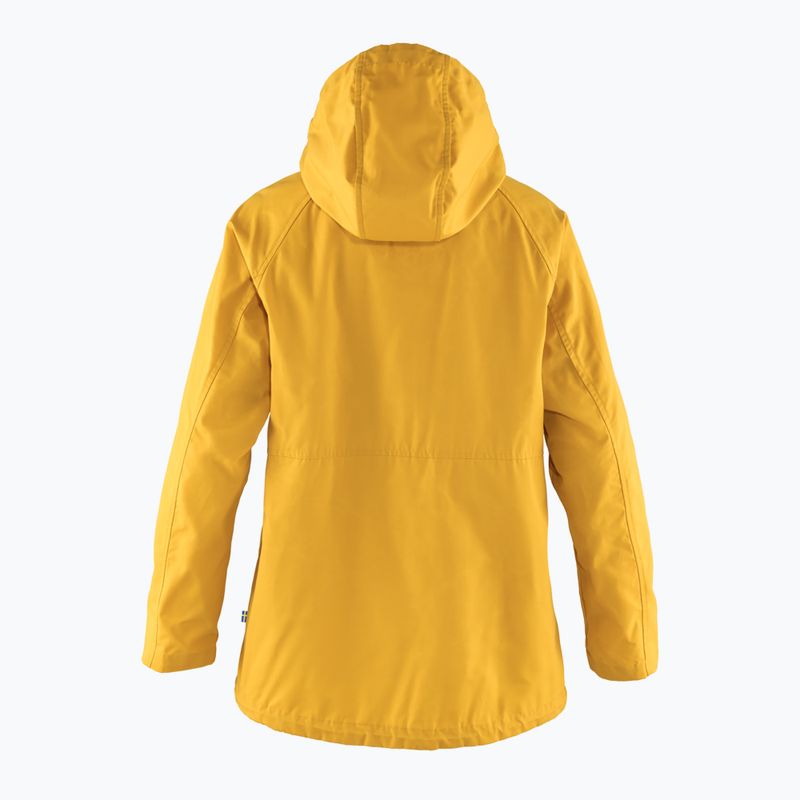 Куртка вітровка жіноча Fjällräven Vardag Anorak mustard yellow 2