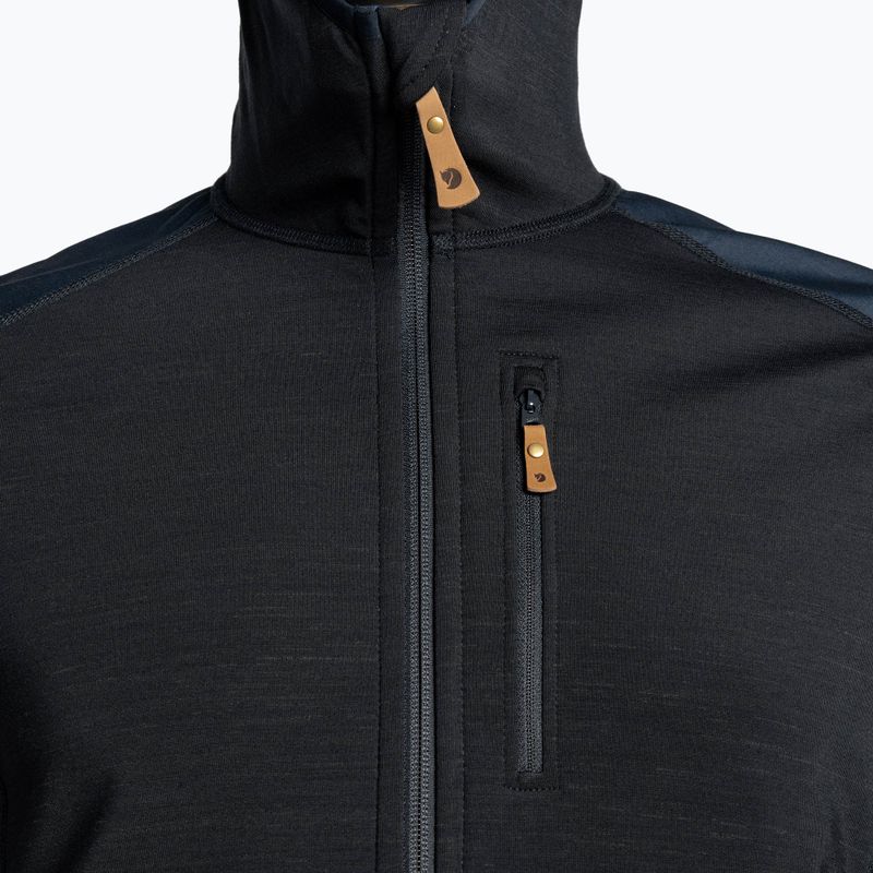 Кофта трекінгова чоловіча Fjällräven Keb Fleece Hoodie dark navy 3